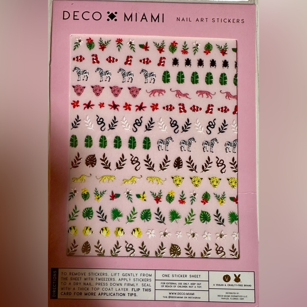 Deco Miami Safari Nail Art Stickers